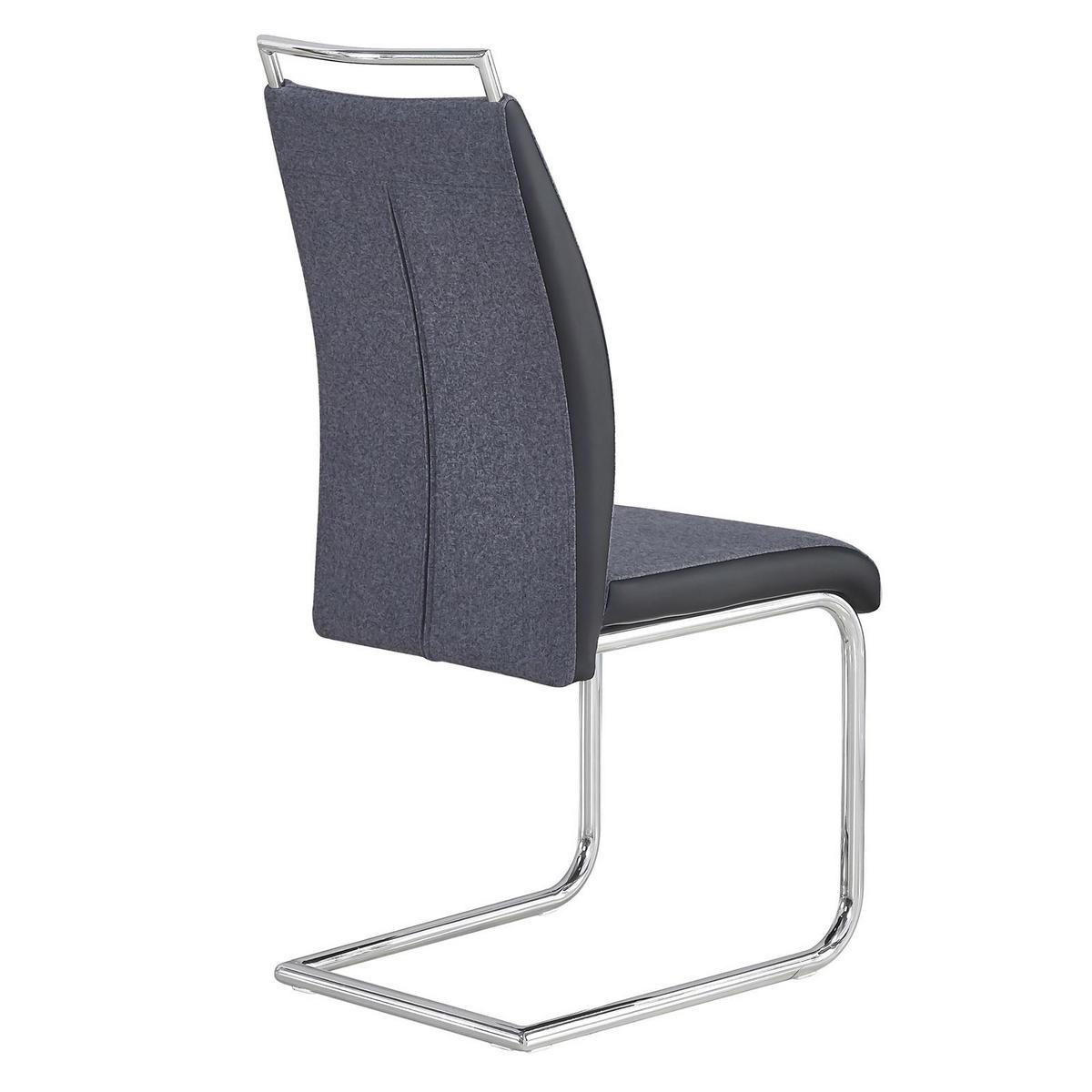 ESSZIMMERSTUHL ERZA 4ER-SET - Dunkelgrau, Textil (42/101/58cm) - CARO-Möbel