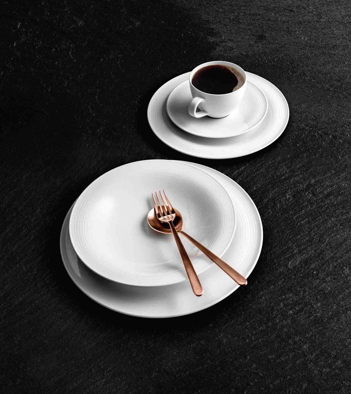 SUPPENTELLER Beat Color Glaze Weiß ø 22,5 cm 6er Set - Weiß, Keramik (22.5cm) - Seltmann Weiden