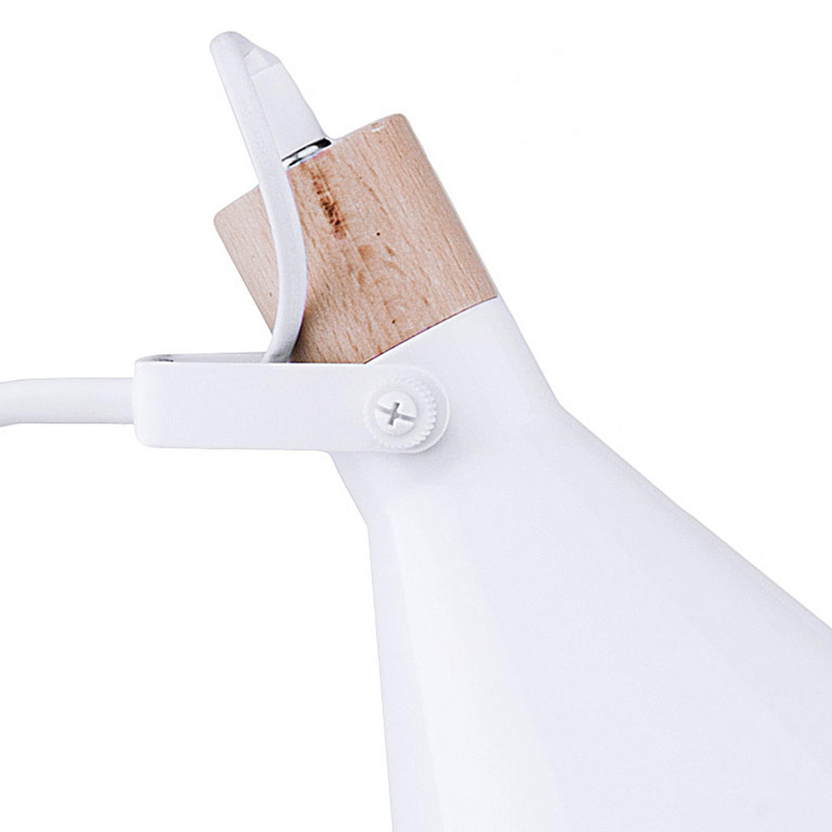 STEHLEUCHTE CORTODI 2-er Set, Weiß - Weiß, Holz/Metall (22/22/156cm) - KONSIMO®