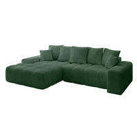 ECKSOFA Ottomane Links ENSI-L - 267x164x88 cm Grün - Grün, Holzwerkstoff/Kunststoff (267/164cm) - ALTDECOR
