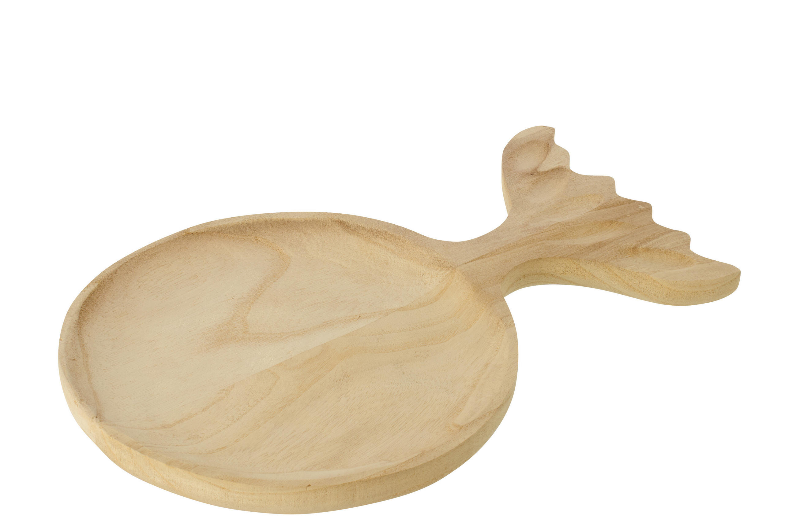 DEKO TABLETT FISCHSCHWANZ - Naturfarben, Holz (3/29cm) - J-Line