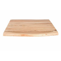 TISCHPLATTE CURT - Beige/Naturfarben, Akazienholz/Holz (60/60/3cm) - SAM