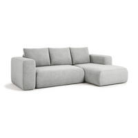 ECKSOFA LAMBI, Grau - Castel 82 - Grau, Textil (266/114cm) - Moderno Meble
