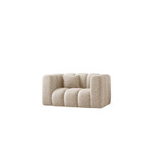 SESSEL Sofa Grand modular stoff Haga Ecru - Ecru, Holz (137/70/89cm) - Kaiser Möbel