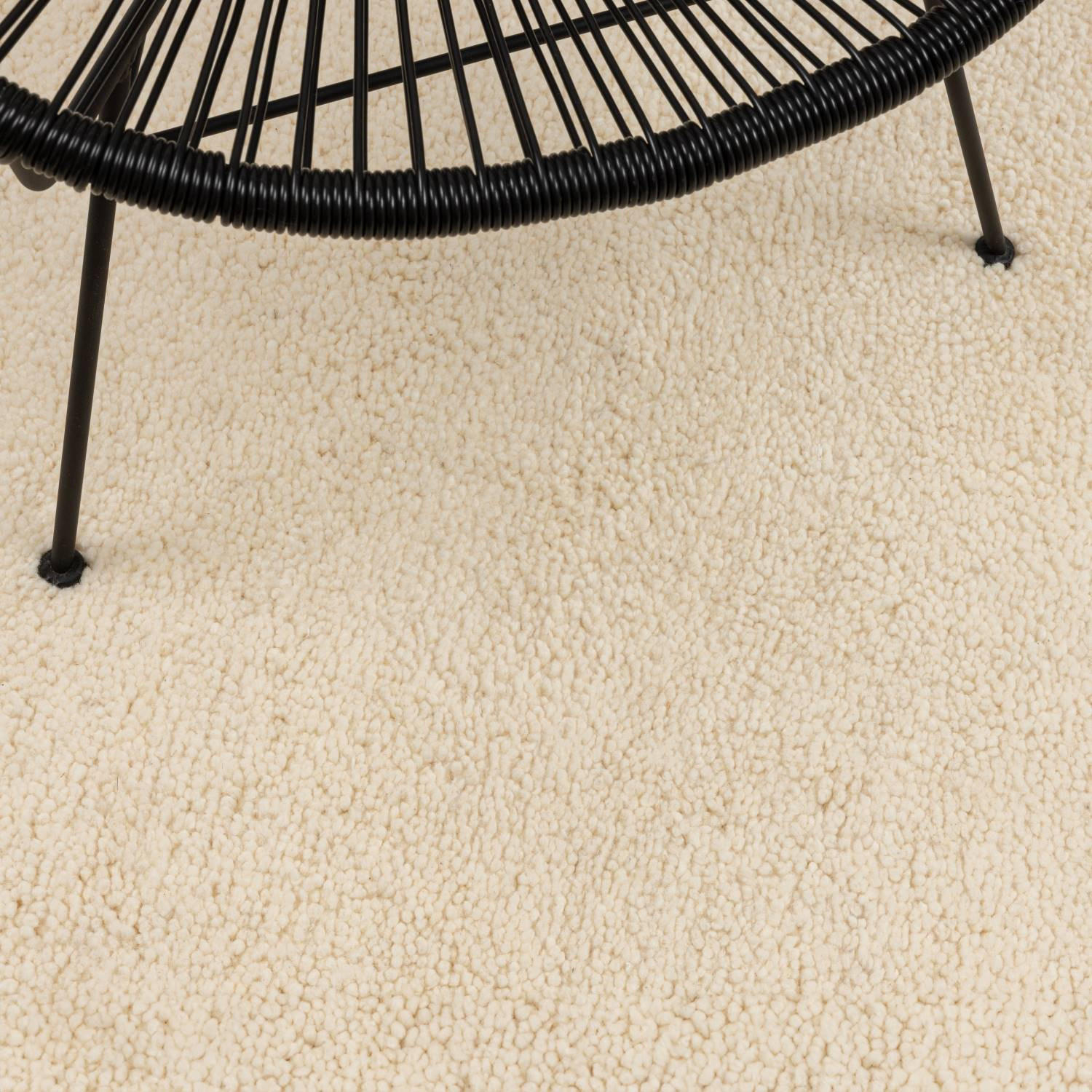 Thumbnail - Rug and Roll Berberteppich, Weiß, Textil, Uni, Rechteckig, 170x240 cm, für Fußbodenheizung geeignet, Teppiche & Böden, T...