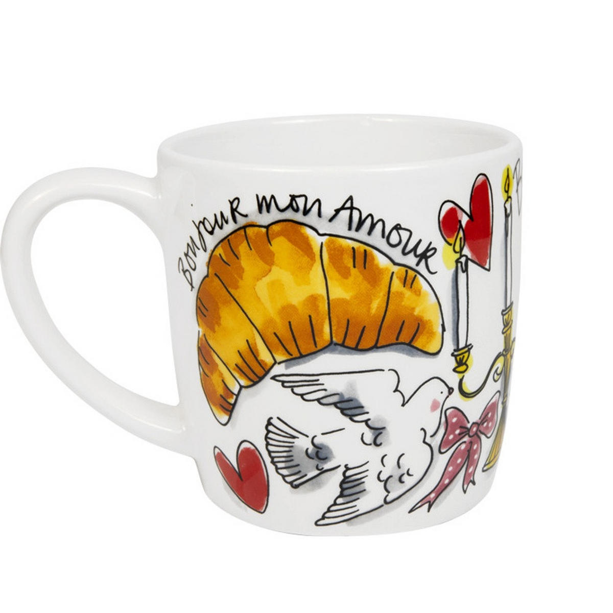 CAPPUCCINO-BECHER Valentinstag You're A Treasure in Bunt - 500 ml - Multicolor, Keramik (0.5L) - Blond Amsterdam