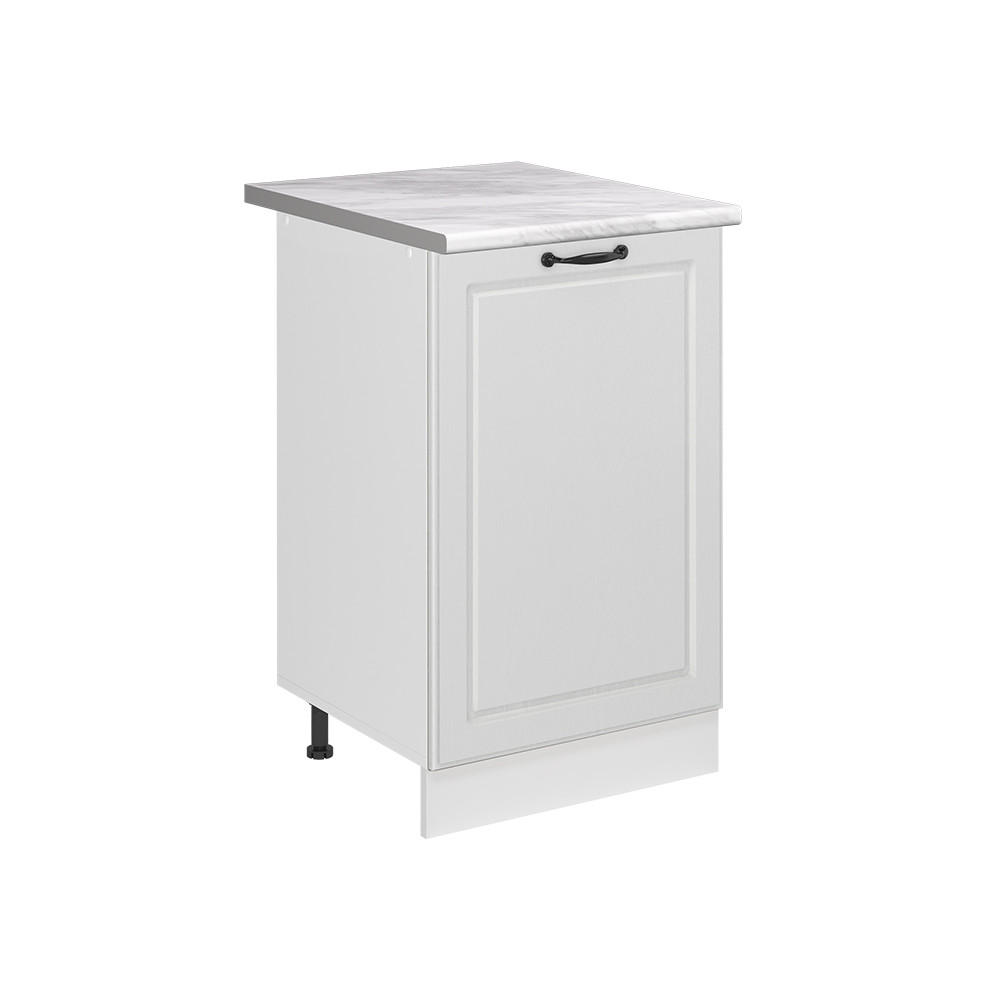 KUCHYNSKÁ SPODNÁ SKRINKA R-Line, Biely vidiecky dom/biely, 50 cm Marmori työtaso - biela, kompozitné drevo (50/81.6/60cm) - Vicco