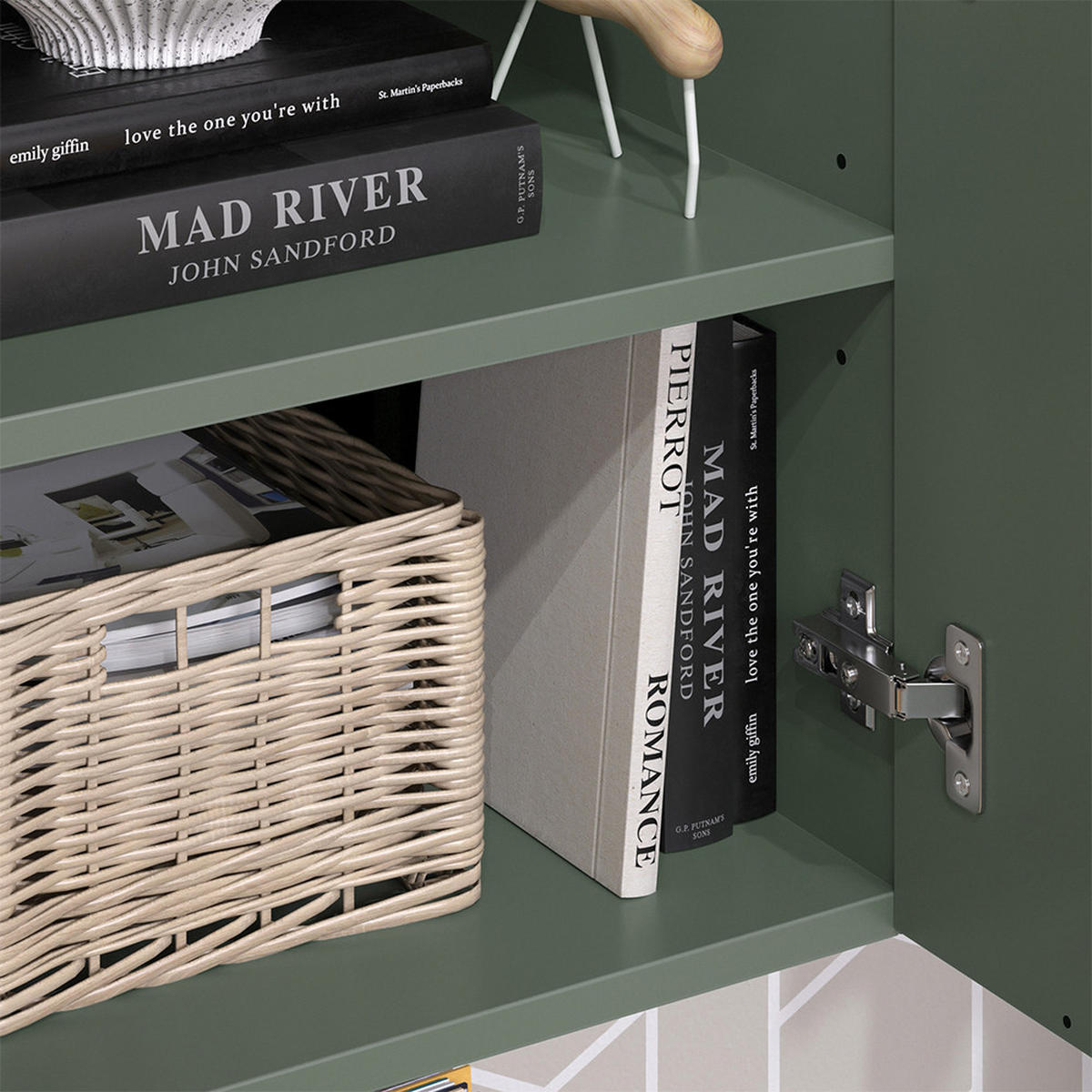 UNIVERZÁLNÍ SKŘÍŇ Wido Zelená - zelená barva, kompozitní dřevo (40.2/120/40cm) - Vicco