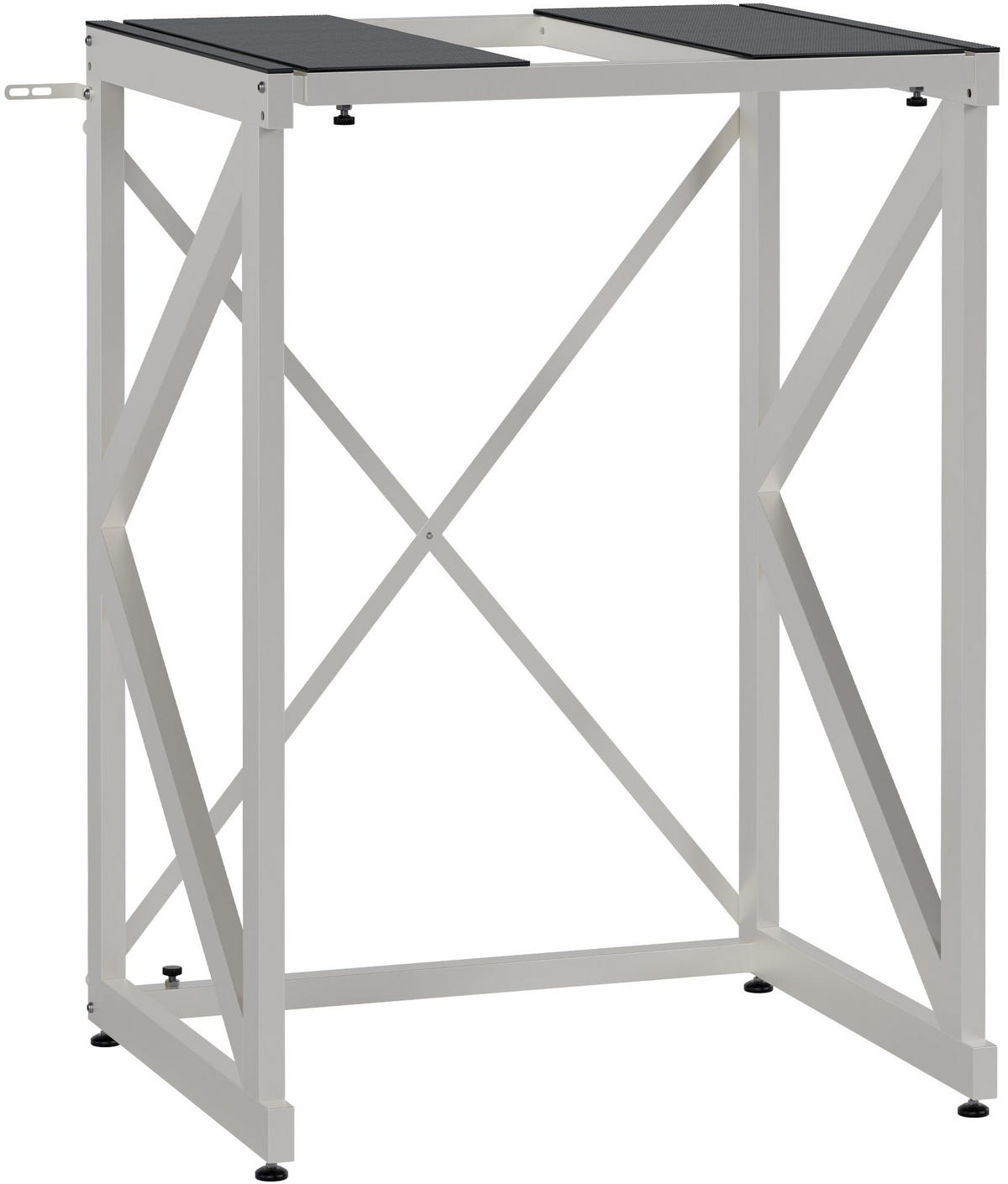 STAPELGESTELL für Wäschetrockner auf Waschmaschine RALF Weiß - Weiß, Metall (84/101/60cm) - DELUKE