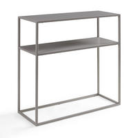 KONSOLENTISCH Kuhmo - Hellgrau, Metall (30/80/80cm) - [en.casa]