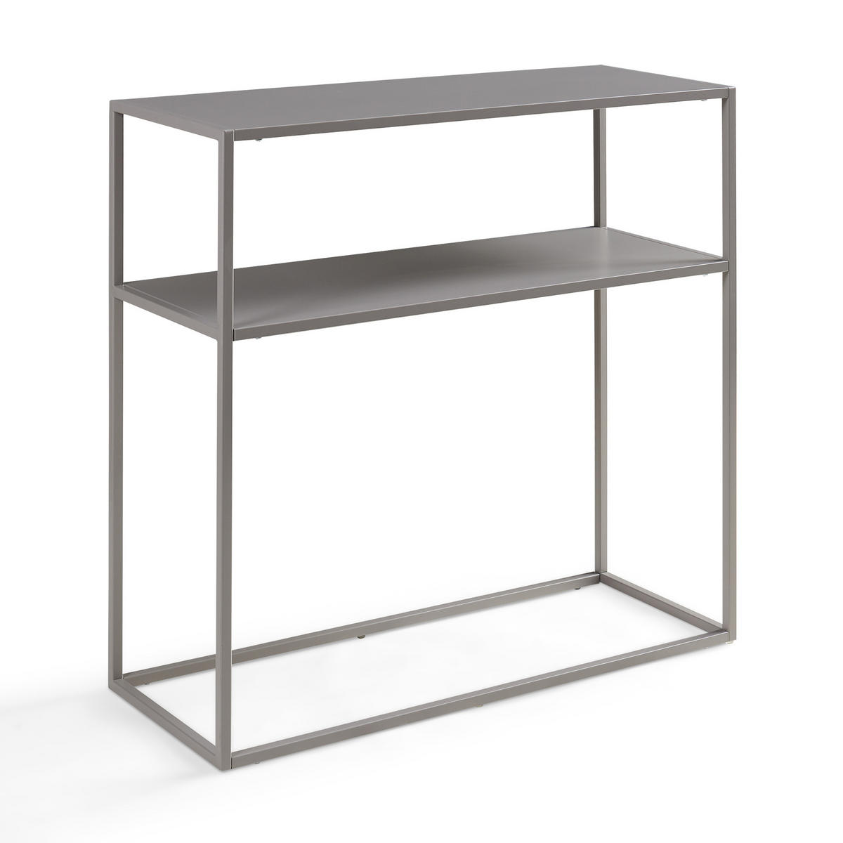 KONSOLENTISCH Kuhmo - Hellgrau, Metall (30/80/80cm) - [en.casa]