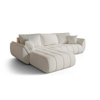 ECKSOFA Misato In Wind - Weiß, Holzwerkstoff/Textil (175/280cm) - Fun Möbel