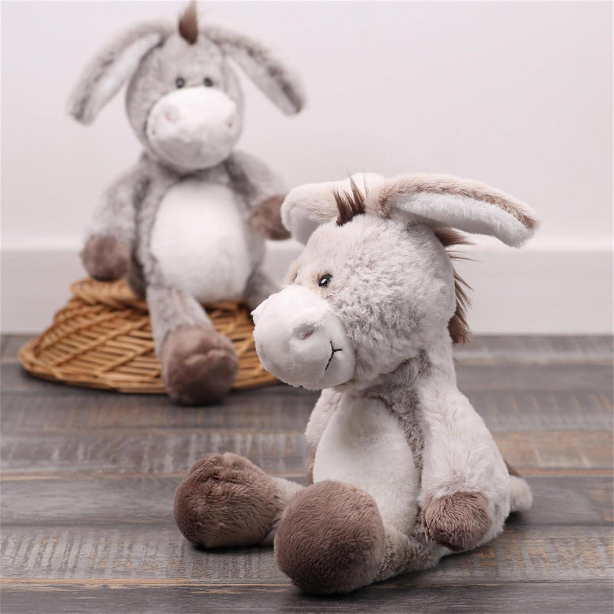 STOFFTIER Esel 30 cm - Braun, Textil (15/30cm)