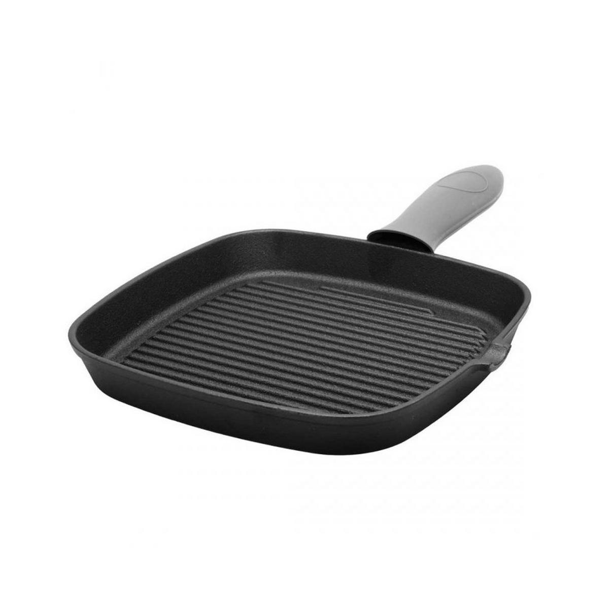 GRILLPFANNE Schwarz 38.5/24/4 cm 62012 - Schwarz, Kunststoff (24cm) - Brunbeste