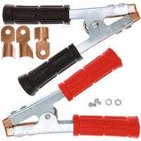 BATTERIEKLEMME Universal 2er-Set, 600 A, isoliert, Länge 153 mm, Backenöffnung 32 mm, inkl. Steckverbinder, Schrauben - Multicolor, Kunststoff/Metall (10/10/10cm)