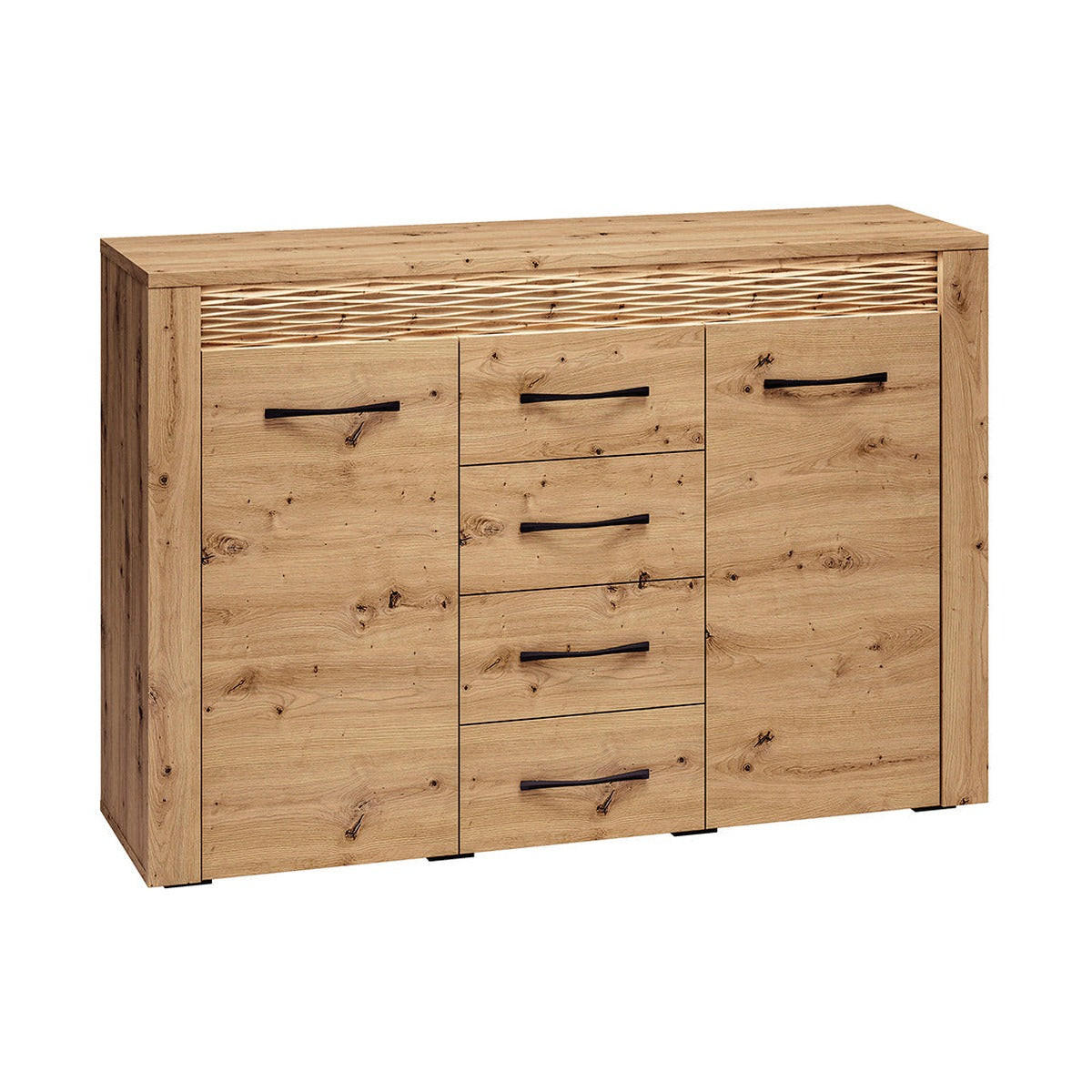 KOMMODE – 138 cm – Artis – Eiche Artisan - Eiche Artisan, Holzwerkstoff (138/94/40cm) - hi-markt
