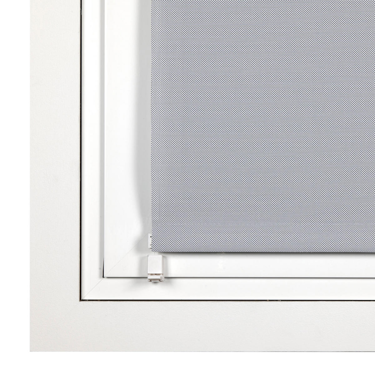 SCREEN-ROLLO without drilling Grau 90X180 - Grau, Kunststoff (90/180cm) - STORESDECO