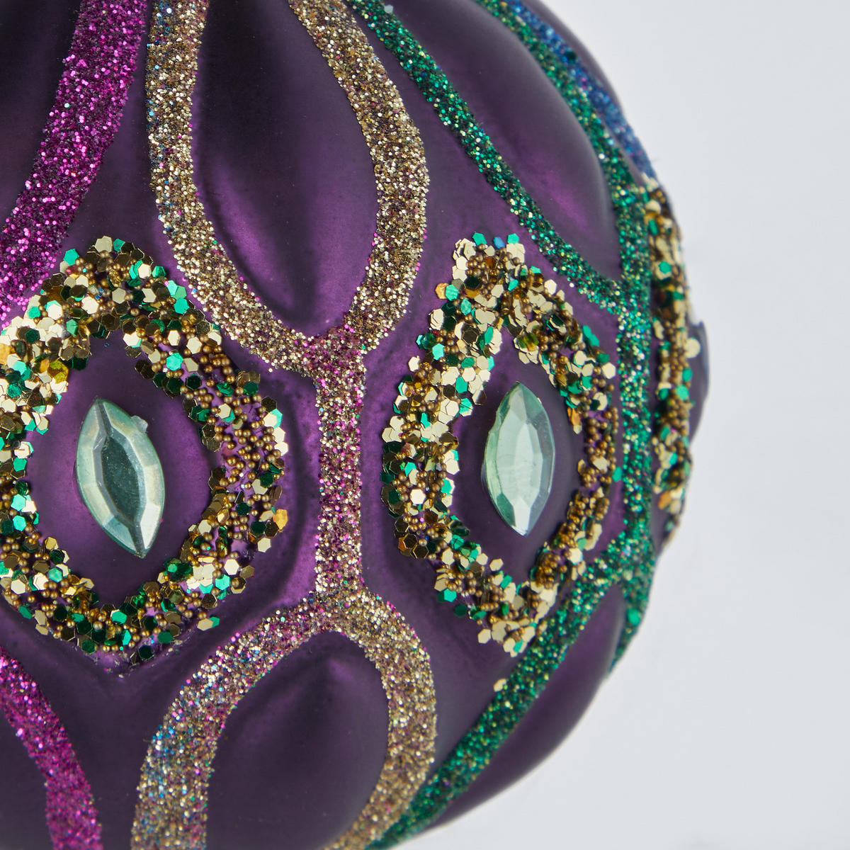 CHRISTBAUMKUGEL Jolly & Bright Ø8cm - Violett, Glas (8/8/8cm) - Butlers