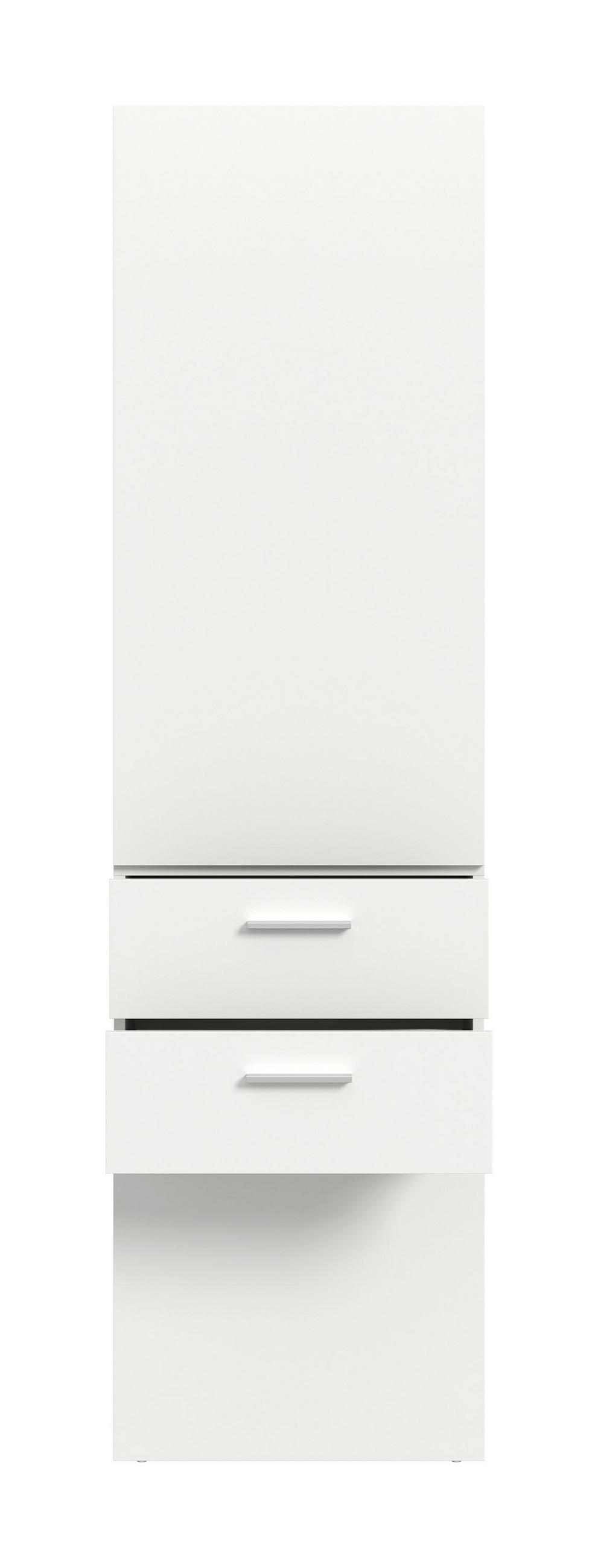 GARDEROBENPANEEL VAGA (B/H/T: ca. 52/190/36 cm) in weiß/weiß - Weiß, Holzwerkstoff (52/190/36cm)