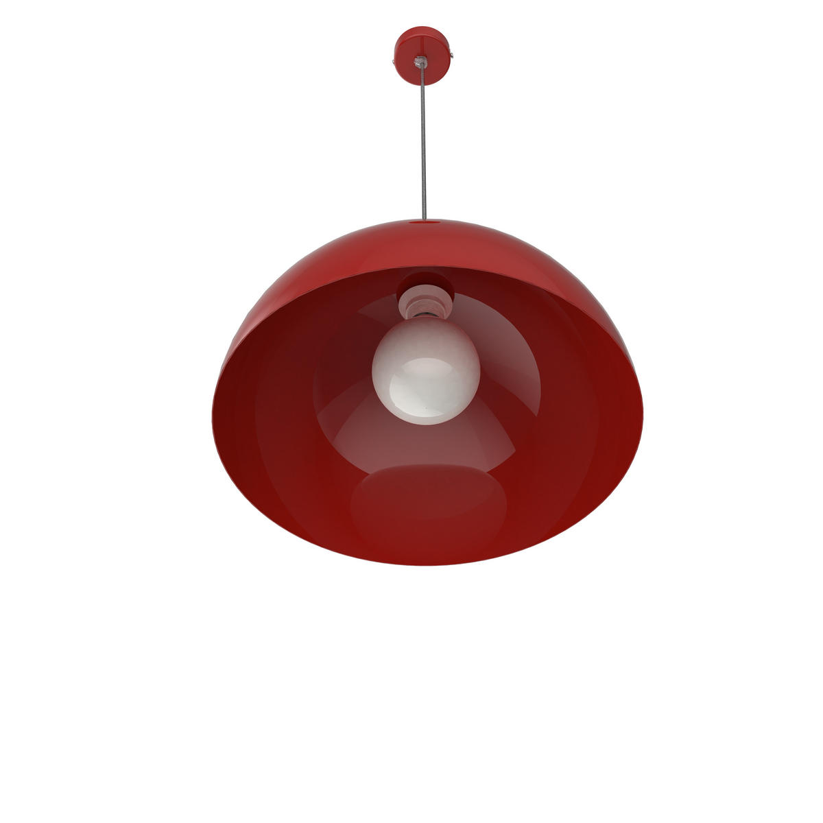 HÄNGELEUCHTE - Rot, Metall (40/40/20cm) - Lumicom