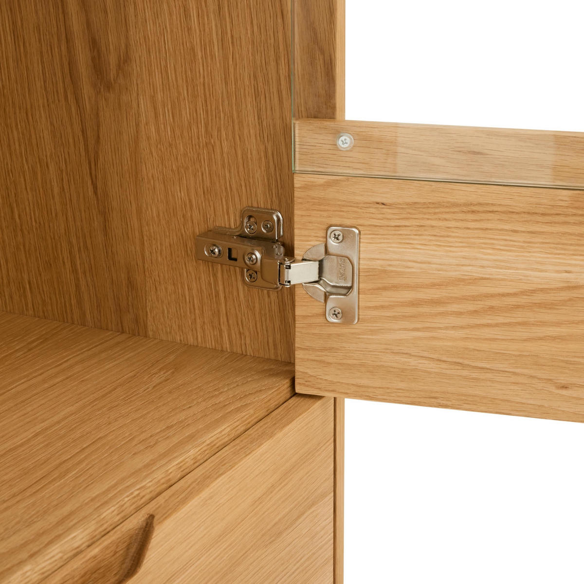 HIGHBOARD Eiche massiv - Eichefarben/Braun, Holz/Holzwerkstoff (123/146/45cm) - Furnhouse