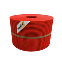 SICHTSCHUTZSTREIFEN PP Premium Gelocht 30 Prozent Streifen Rot 50m - Rot, Kunststoff (5000/19cm) - ZAUN|ZU