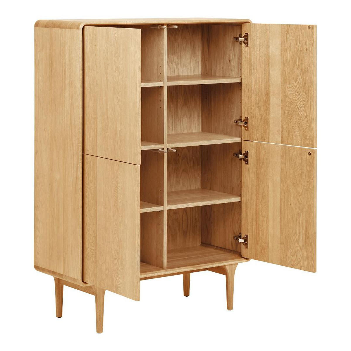 SIDEBOARD, Karna, Eiche, MDF, 40 x 100 x 140 cm - Eichefarben, Holzwerkstoff (40/140/100cm) - ebuy24