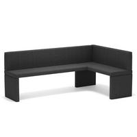 ECKBANK rechts OWEN Webstoff, 128/168 cm Anthrazit - Anthrazit, Holz/Textil (128/168cm) - Idohome