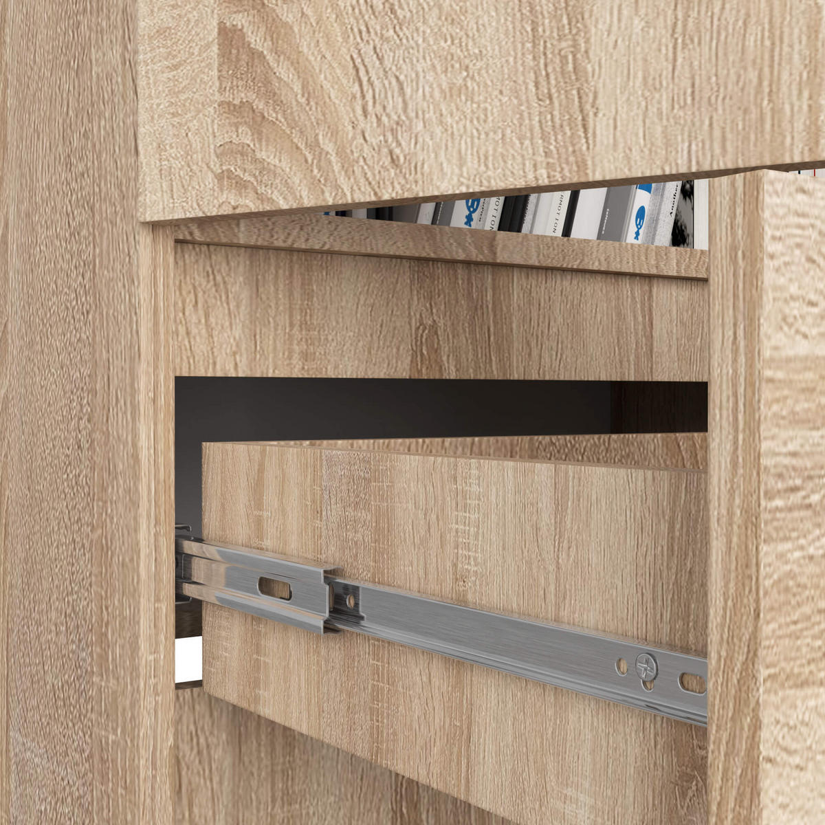 MEHRZWECKSCHRANK Sonoma-Eiche 60x180x35 cm - Sonoma Eiche, Holzwerkstoff (60/180/35cm) - Akord