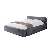 POLSTERBETT mit Bettkasten und Lattenrost, Boxbett ohne Matratze - ENORA-V1 120x200 Dunkelgrau - Dunkelgrau, Holzwerkstoff/Textil (120/200cm) - ALTDECOR
