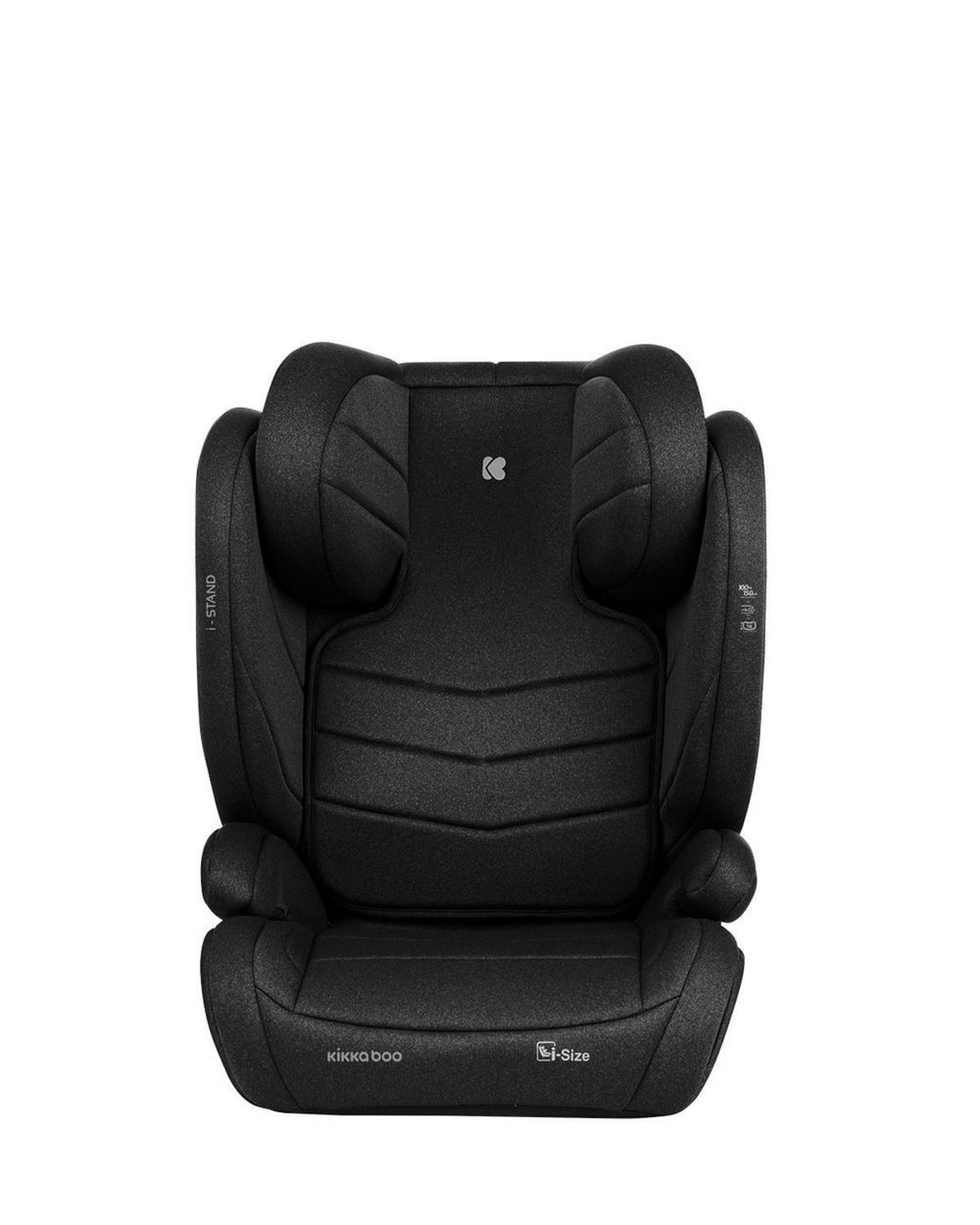 KINDERSITZ i-Stand i-Size schwarz (100 - 150 cm) Gruppe 2/3 verstellbar Isofix - Schwarz, Kunststoff (44/59/45cm) - Kikka boo