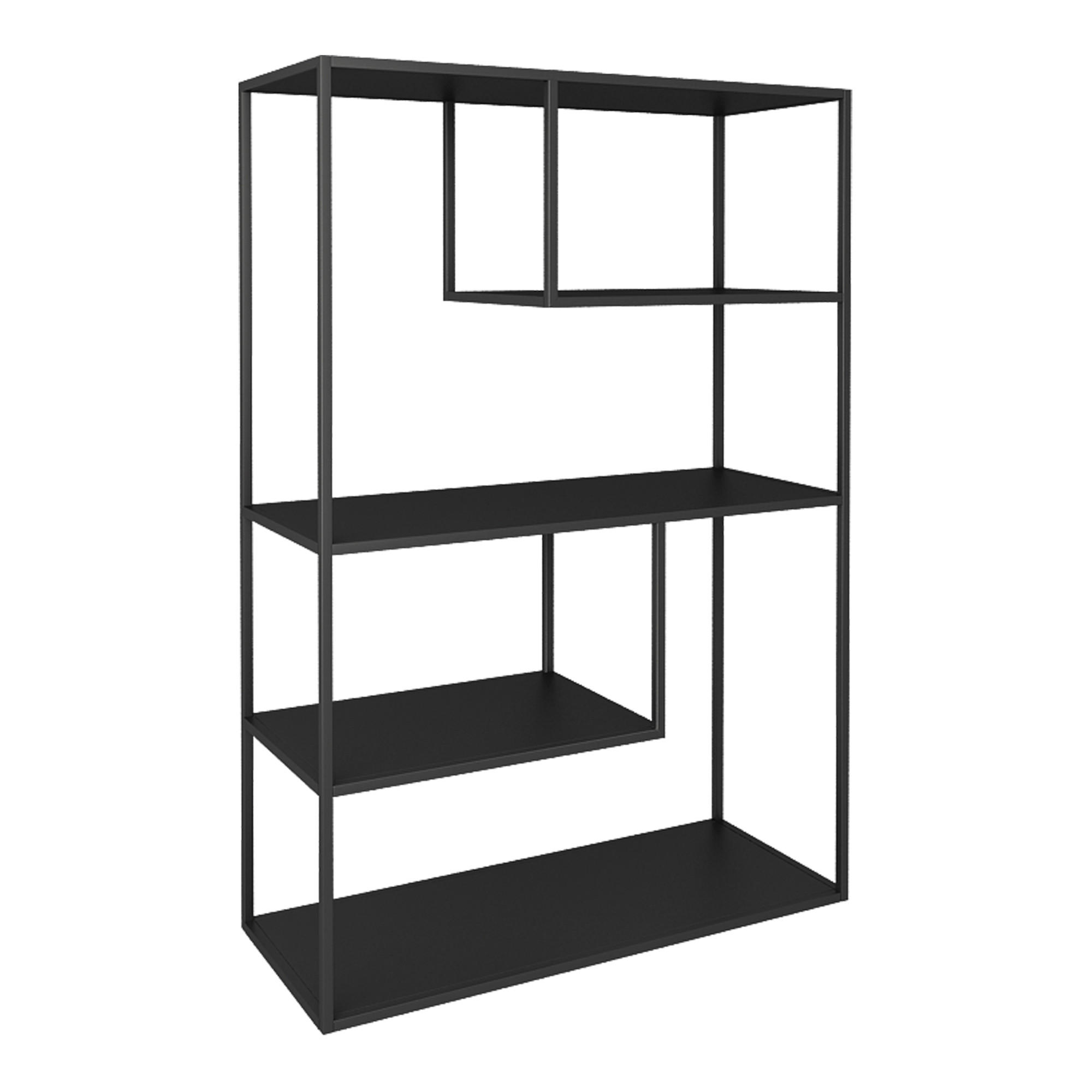 STANDREGAL Sievi - Schwarz, Metall (85/126/35cm) - [en.casa]