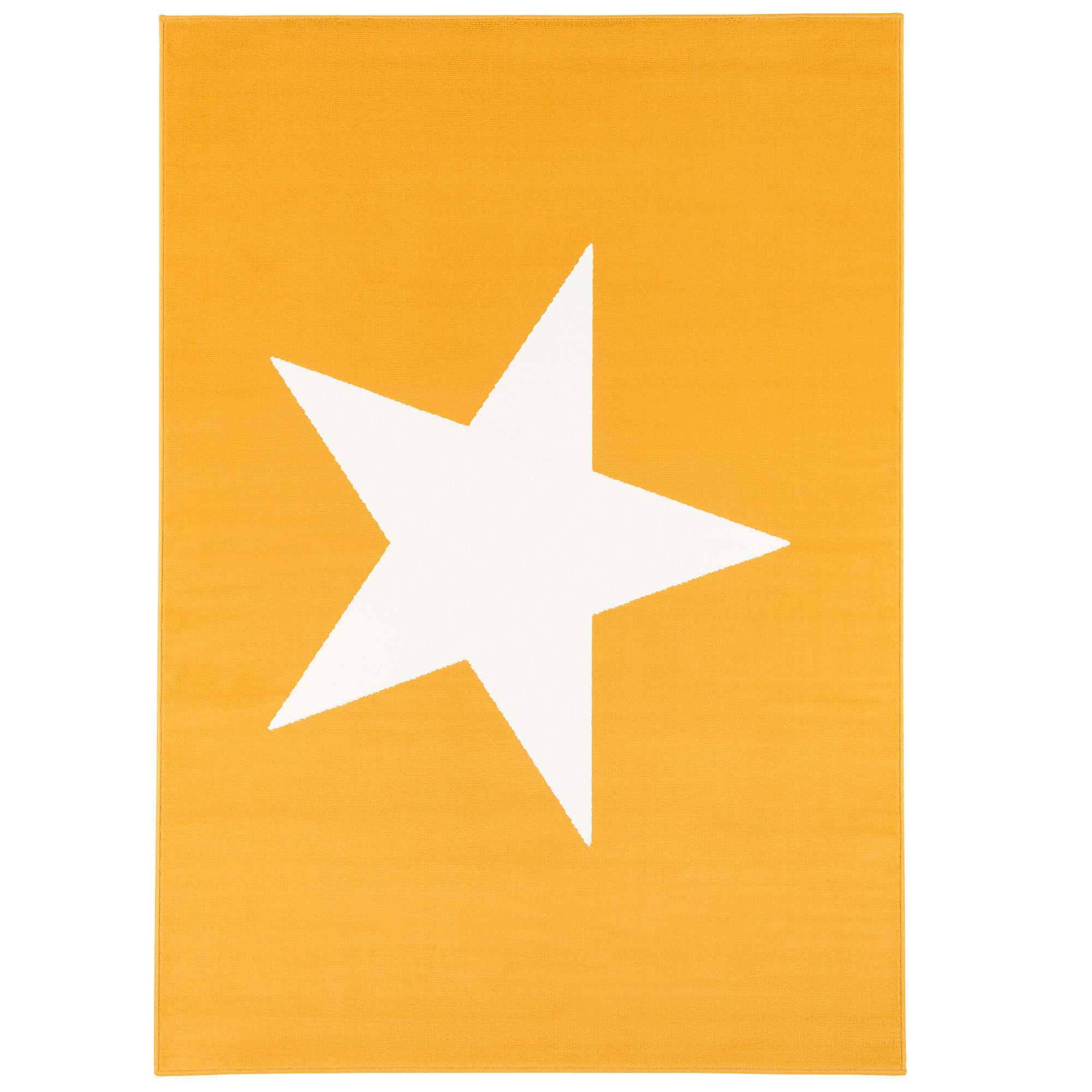 KINDER UND JUGEND TEPPICH TRENDLINE STERN - Currygelb, Textil (80/150cm) - Pergamon