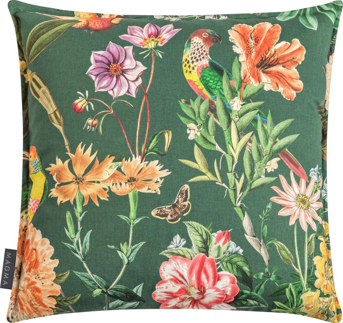 KISSENHÜLLE AURELIA - Dunkelgrün, Textil (45/45cm) - Magma Heimtexx