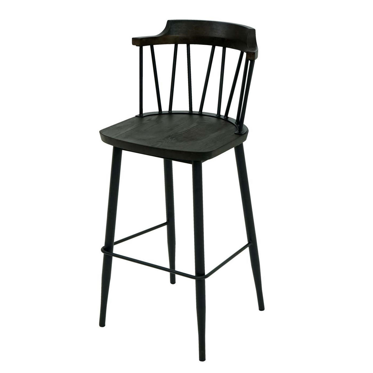 BARHOCKER G69B Schwarz 2er-Set - Schwarz, Holz (43/103/44cm) - MCW