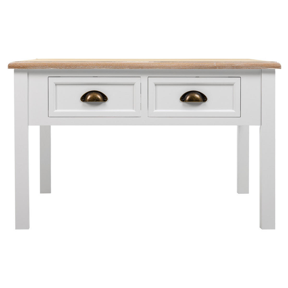 TISCH aus Holz, weiß, 80x50cm - Weiß, Holzwerkstoff (80/80/50cm) - Wanderlust