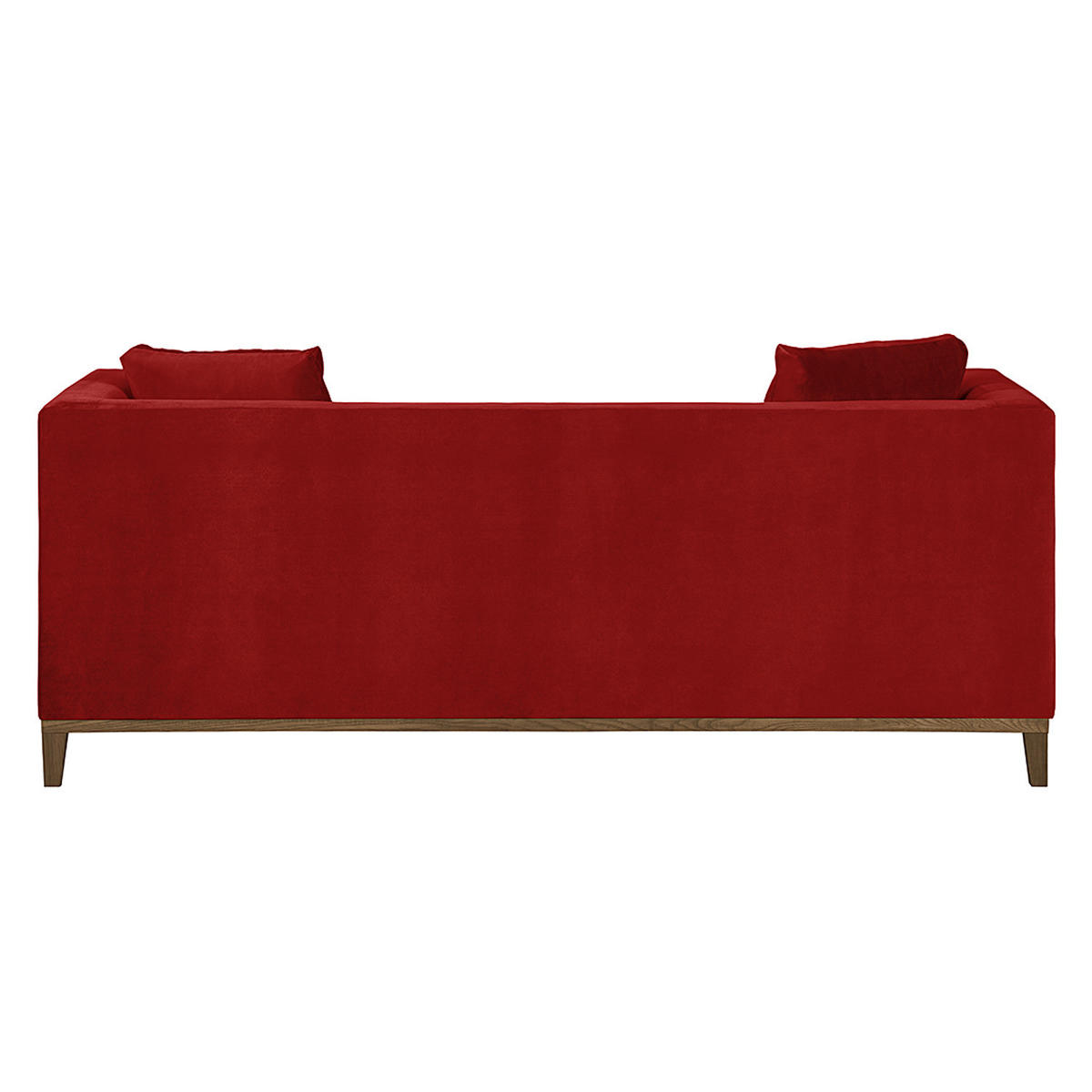 3-SITZER SOFA - Rot, Holz/Textil (201/79/82cm) - home24