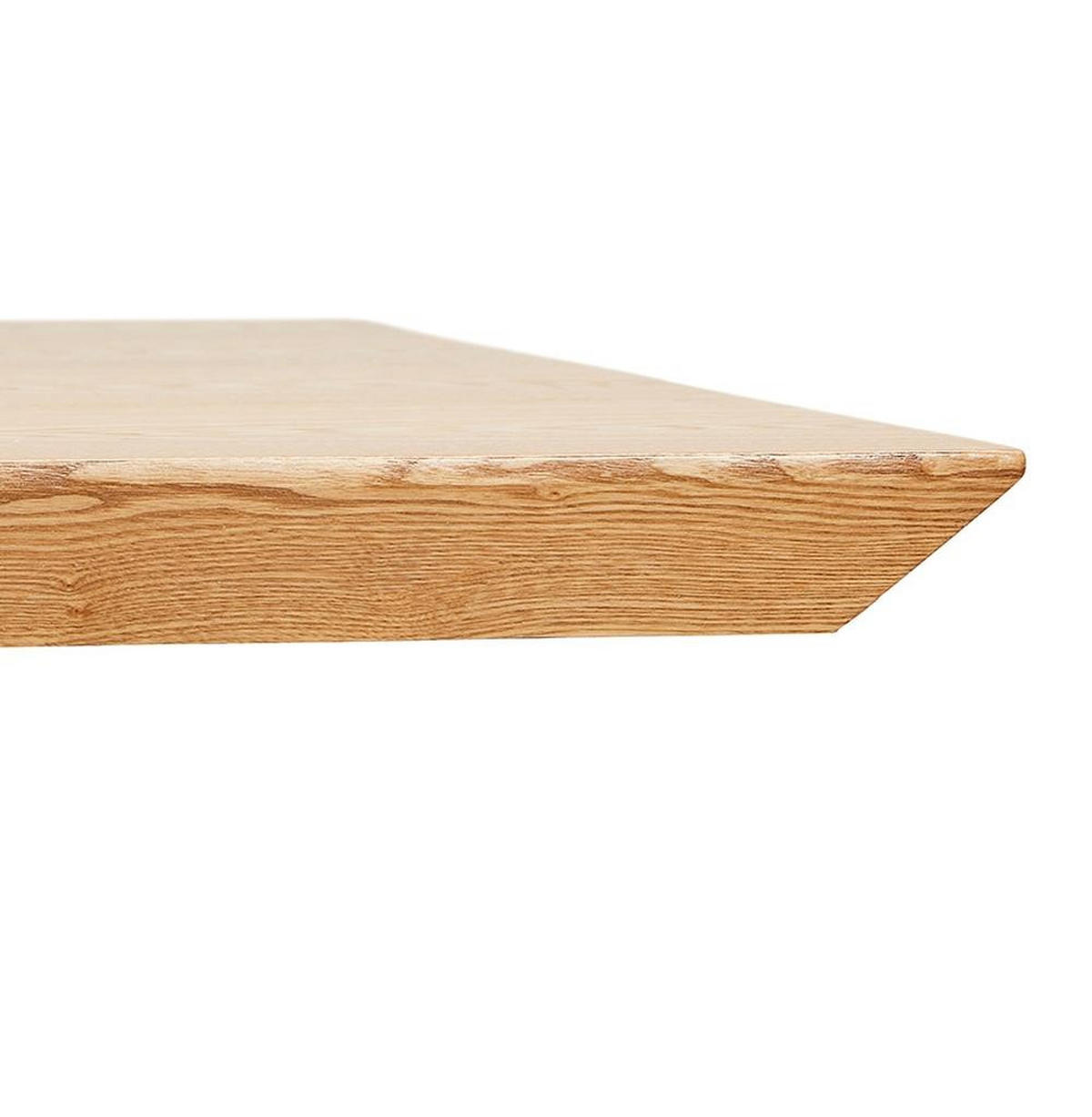 ESSTISCH Massivholz Metall X-Gestell Verschiedene Varianten NERIXO, Beige-Schwarz 200x100x75,5 cm - Beige/Schwarz, Holz/Metall (100/200/76cm) - KADIMA DESIGN