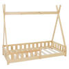 KINDERBETT Tipi 80x160 cm Natur - Naturfarben, Holz (80/160cm) - ML-DESIGN