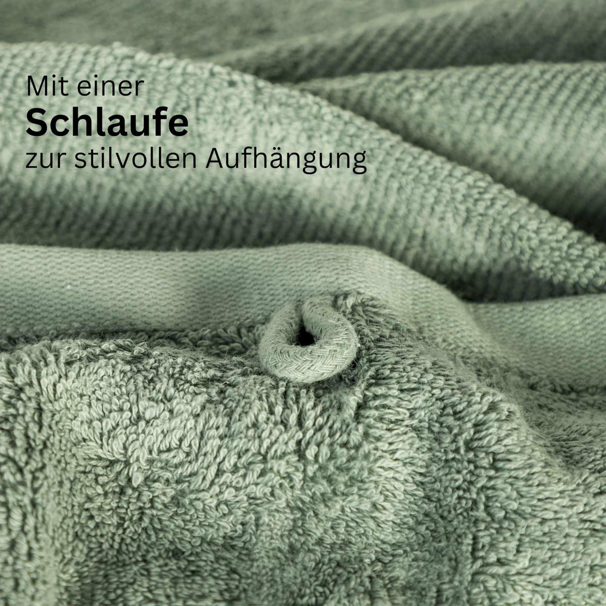 BADETUCH SENSE-2 - Grün, Textil (100/150cm) - Schöner Wohnen