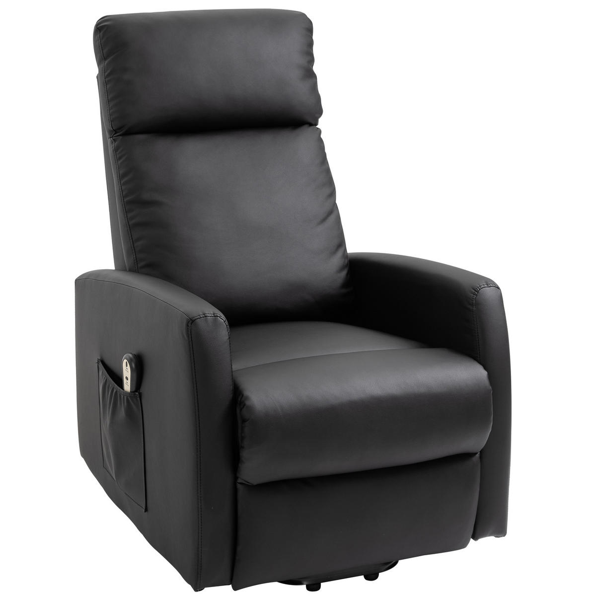 FERNSEHSESSEL DE-15368 elektrisch verstellbar mit Aufstehhilfe Schwarz - Schwarz, Metall (95/105/67cm) - ComfortXL