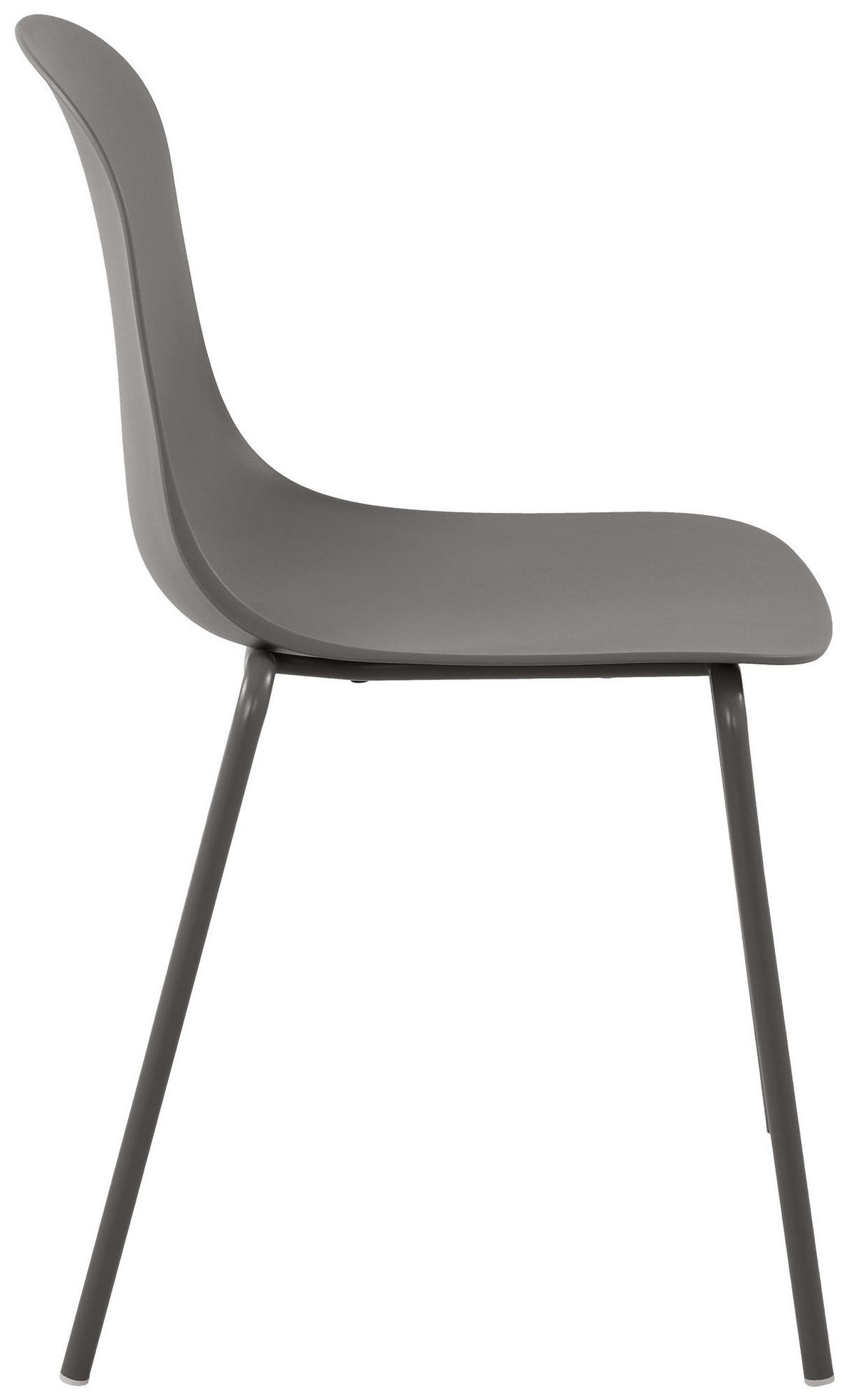 STAPELSTUHL 2 Kunststoff Taupe - Taupe, Kunststoff/Metall (51/85/55cm) - CLP