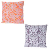DEKO-KISSEN BAROCK + BLUMEN Multicolor 2er-Set - Multicolor, Textil (12/40/40cm) - MCW