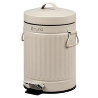 KOSMETIKEIMER VINTAGE, 3 Liter, Metall, beige - Beige, Metall (17/27/20.5cm) - eluno