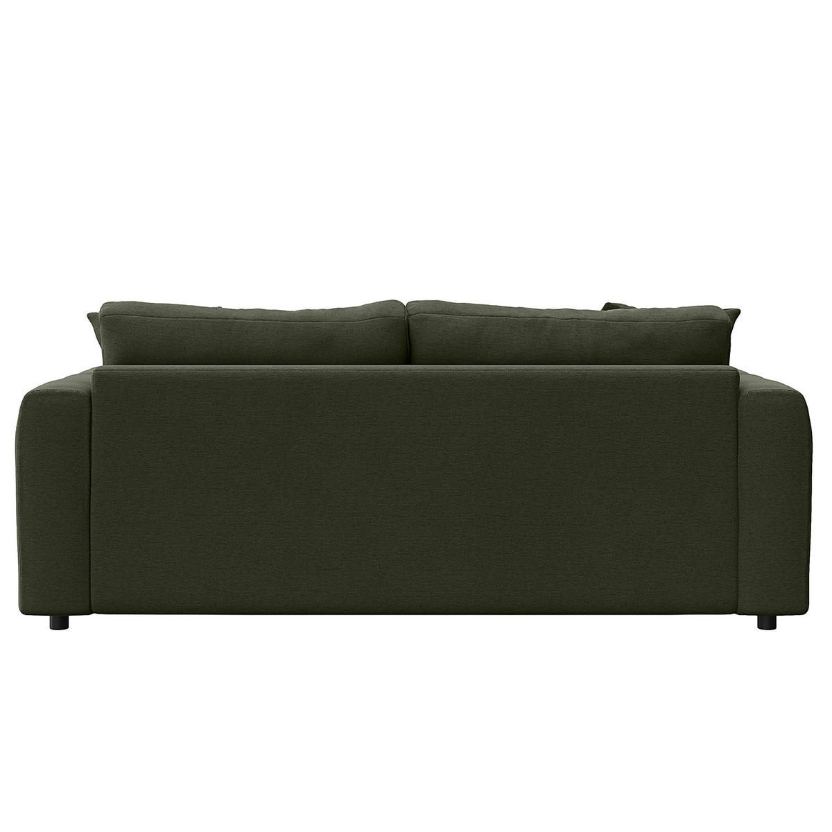 2,5-SITZER SOFA - Schwarz/Grau, Kunststoff/Textil (189/79/106cm) - home24