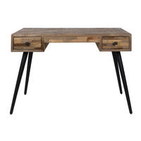 SCHREIBTISCH Leo 113x55,5 cm Braun - Braun, Holz (55.5/113/76.5cm) - Housecraft Living