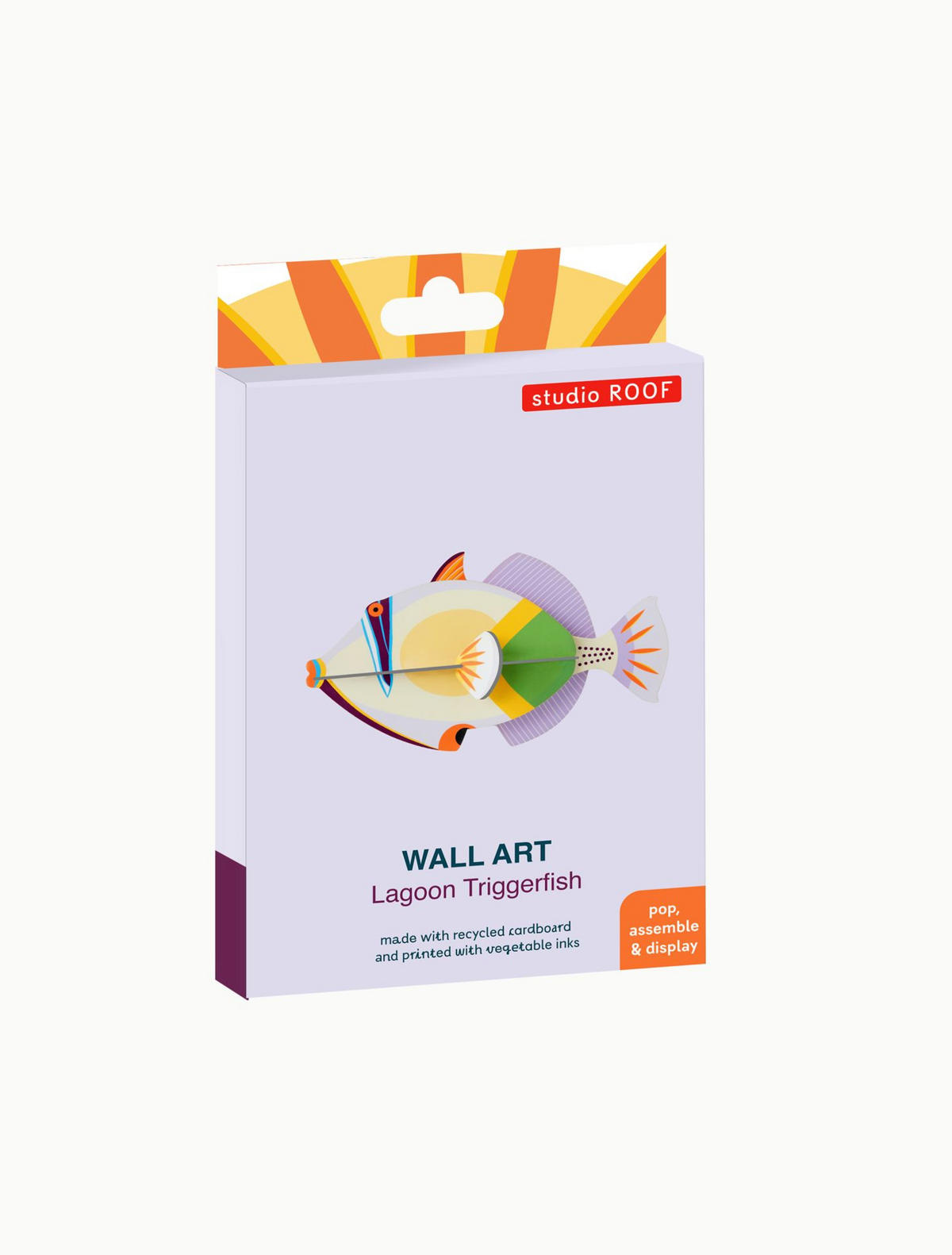 WANDSKULPTUR Bunt 4,5/9 cm - Multicolor, Wellpappe (4.5/9/15cm) - Studio Roof