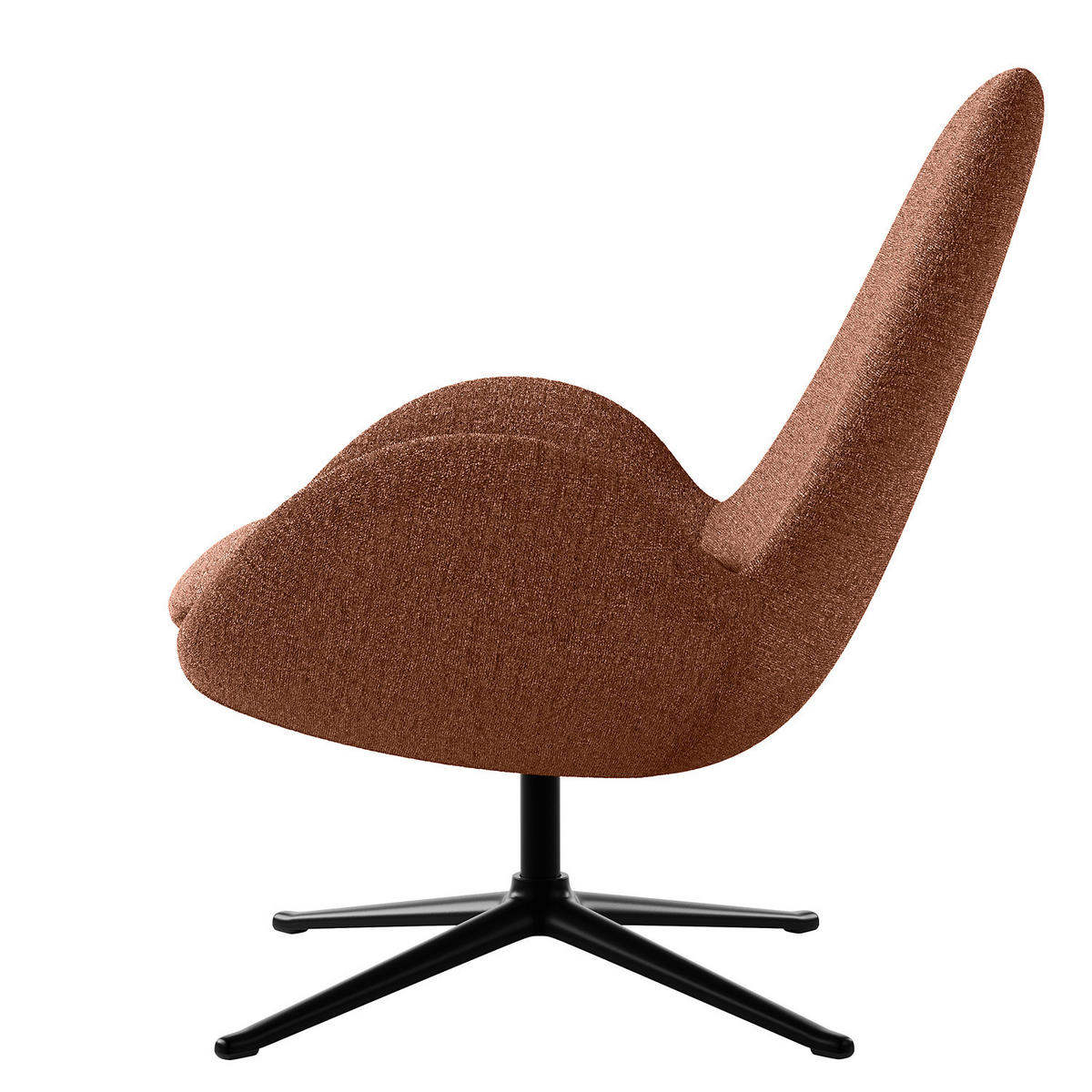 SESSEL - Beige/Schwarz, Textil/Metall (87/90/82cm) - home24