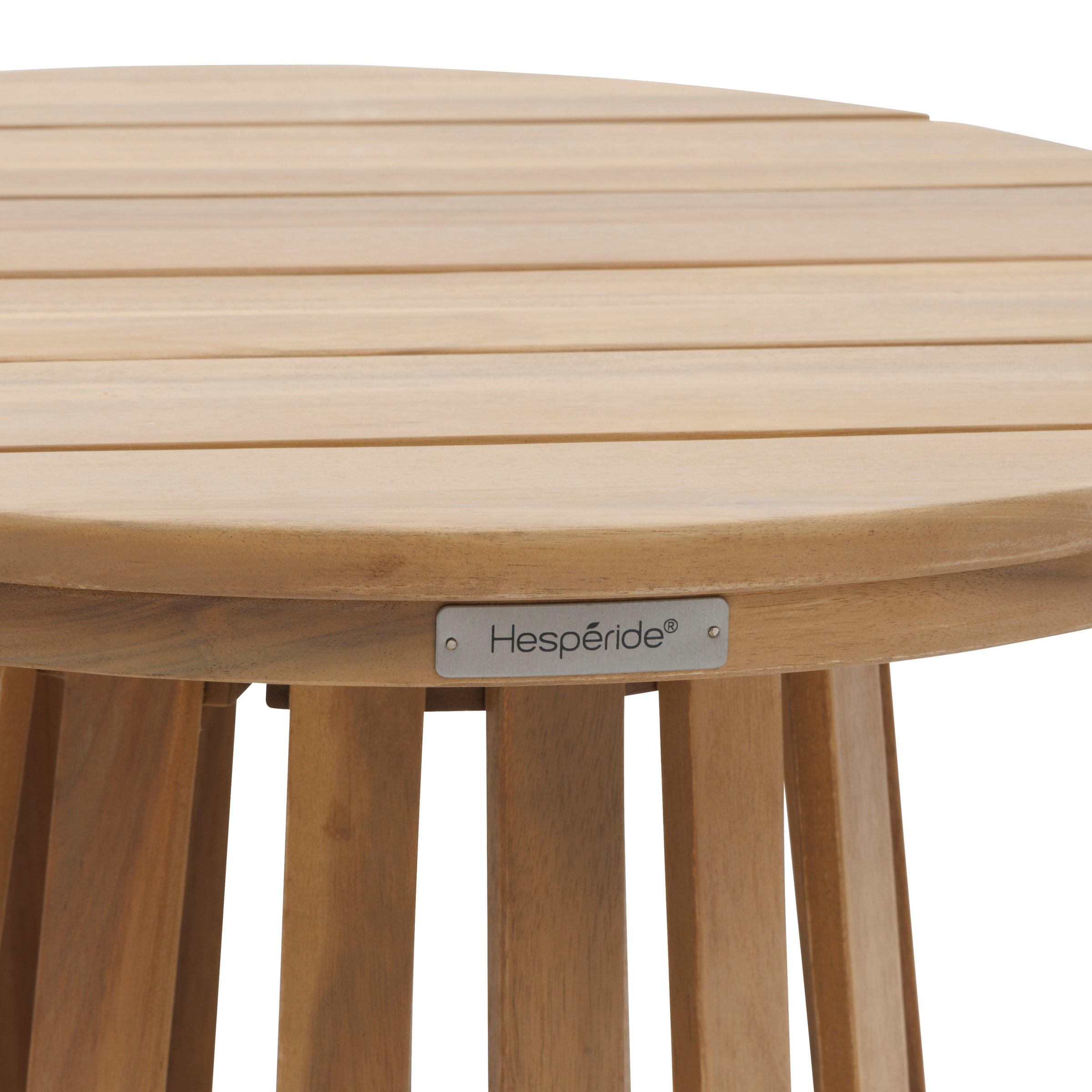 GARTENTISCH Akazienholz Ø 50 cm Osuna - Braun, Holz (50/50/46.5cm)
