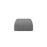 POUF MIRA-PUF 91x89x40 Grau cm Velours Modular Sitzhocker - Schieferfarben/Schwarz, Holzwerkstoff/Kunststoff (91/40/89cm) - ALTDECOR